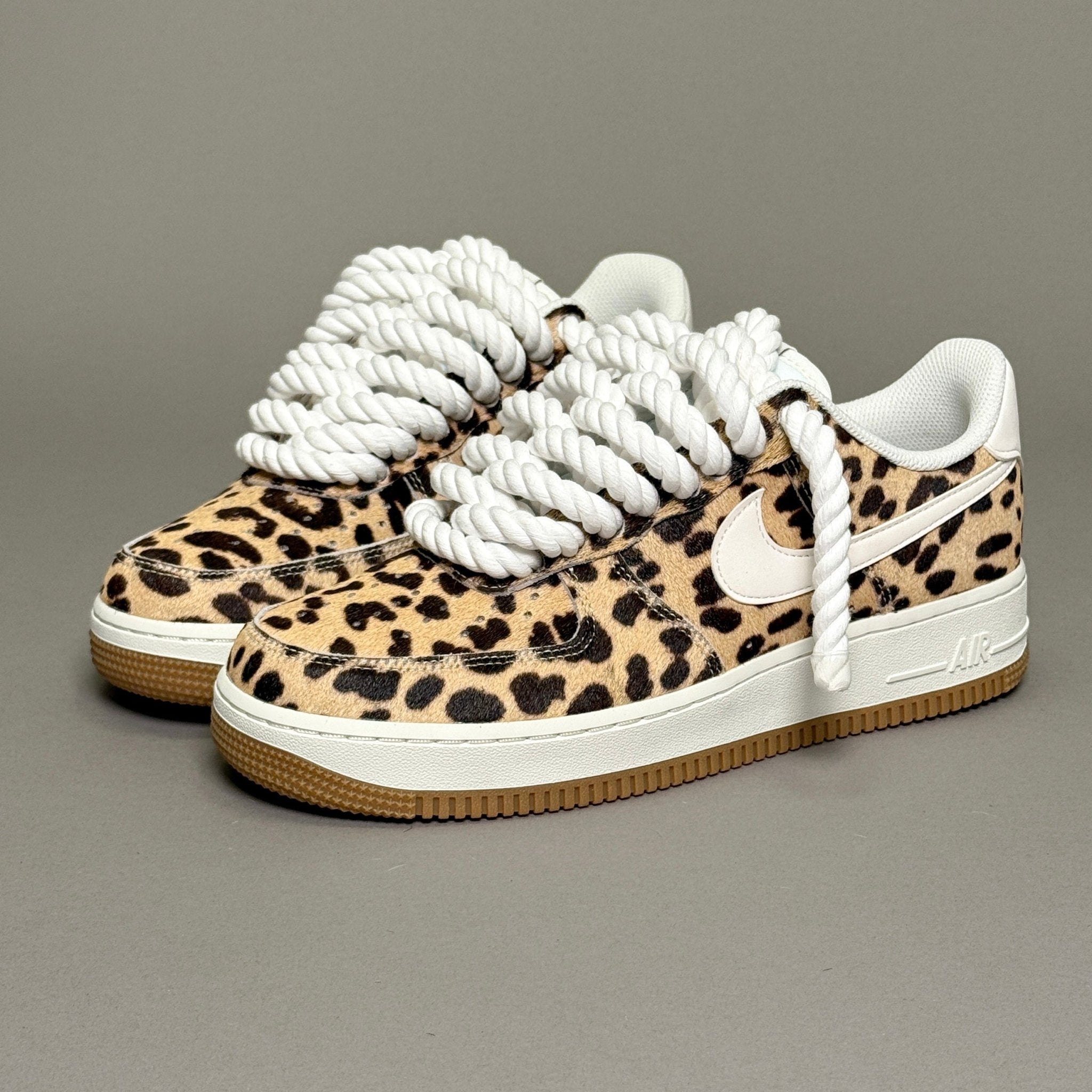 Nike Air Force 1 Leopard "Rope Laces" V1 - EV8 Style