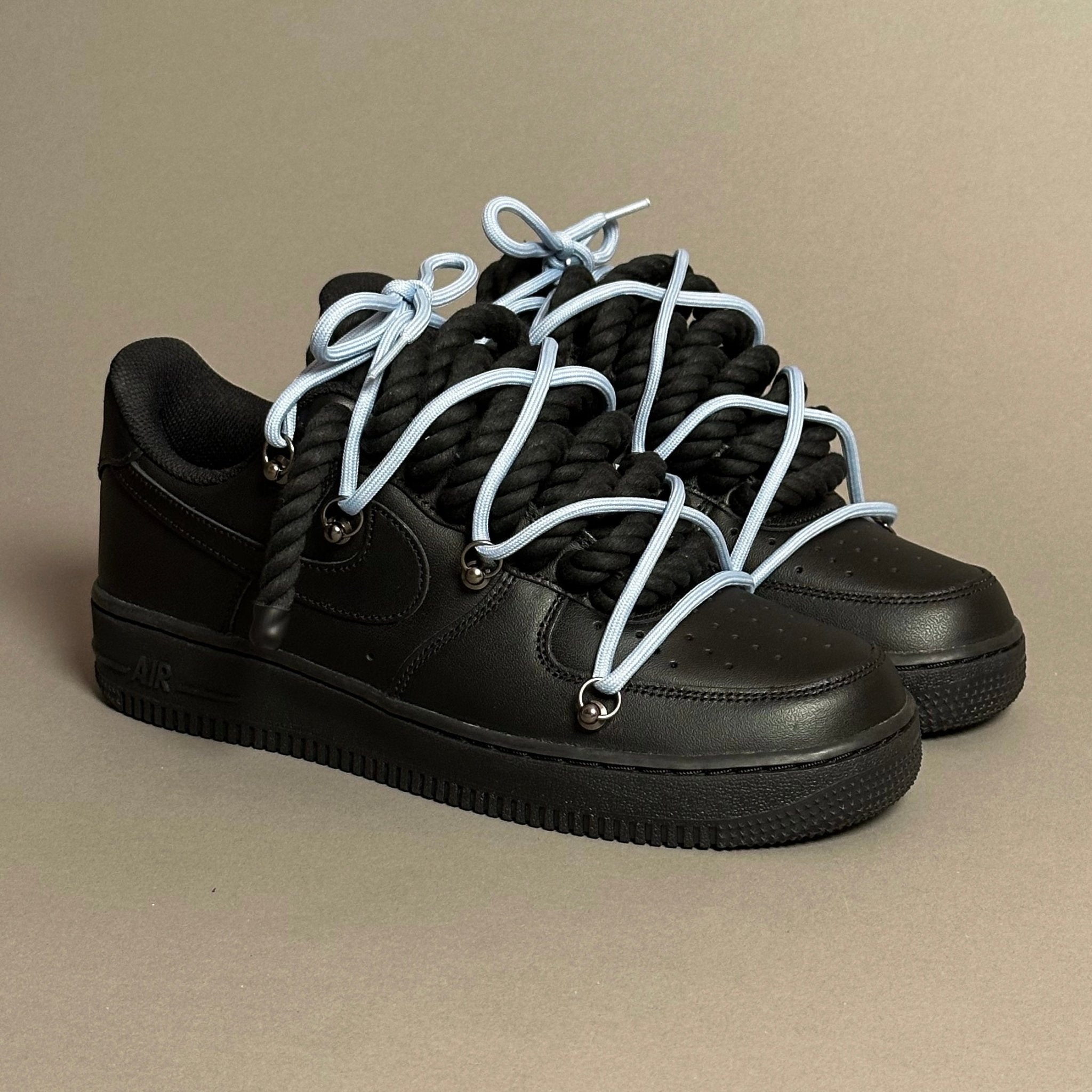 Nike Air Force 1 “Rope Laces Black” Triple Unc V1 - EV8 Style