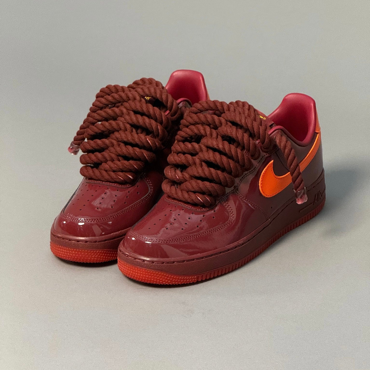 Nike Air Force 1 Patent Sunset "Rope Laces" V1
